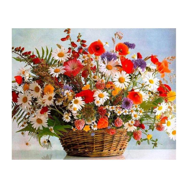 

5D Diy Алмазная картина Цветок Синий Бриллиант Вышивка Крестом Домашний Декор Подарки ручной работы