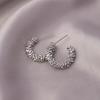 Silver Plated Stud Earrings 2025 - High-End Niche Design, Luxury Look