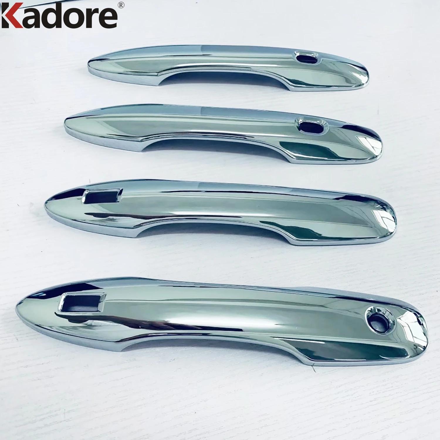 Door Handle Cover Trim For Toyota Noah VOXY 90    2024 Carbon Fiber Car Side Handles Catch Cap Covers Accessories ABS Chrome