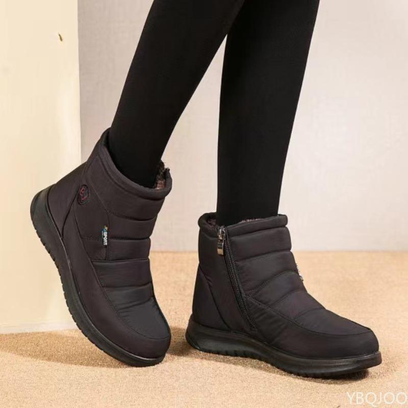 Neue Herbst Winter Damenstiefel Hoher Schaft Baumwollschuhe Bequem Warm Rutschfest Lässig Schneestiefel Modisch Vielseitig