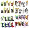 104 PCS ninja building block doll set, assembled role action doll DIY building block doll toy boy birthday gift.