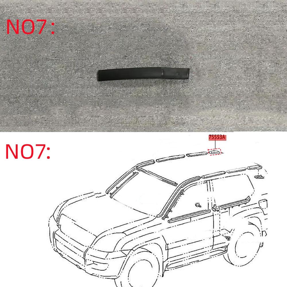 

1pcs Car Moulding Windshield Sunroof Roof Sealing Strip For Toyota Land Cruiser Prado LC120 For Lexus GX470 2003-2009 1pcs NO7