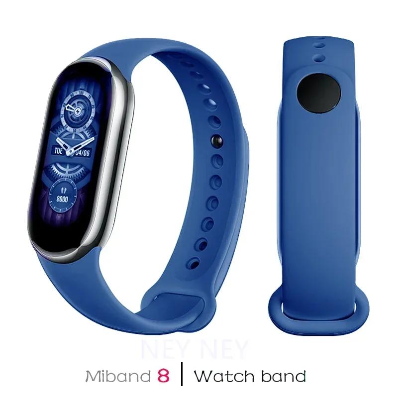 Silikonarmband für Xiaomi Mi Band 9 8 Armband NFC Sport Gummi Smart Armband Armband pulseira correa Xiaomi 8 9 Zubehör