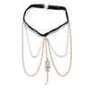 Multi-layers Elastic Band Leg Thigh Chain Layered Chains Pearl Leg Chain  Birthday Gift