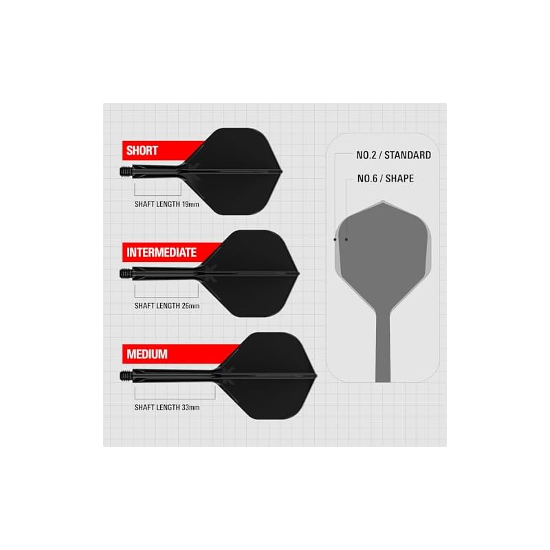 TARGET K-FLEX FLIGHT STANDARD/NO2 FLIGHT (26mm Black)