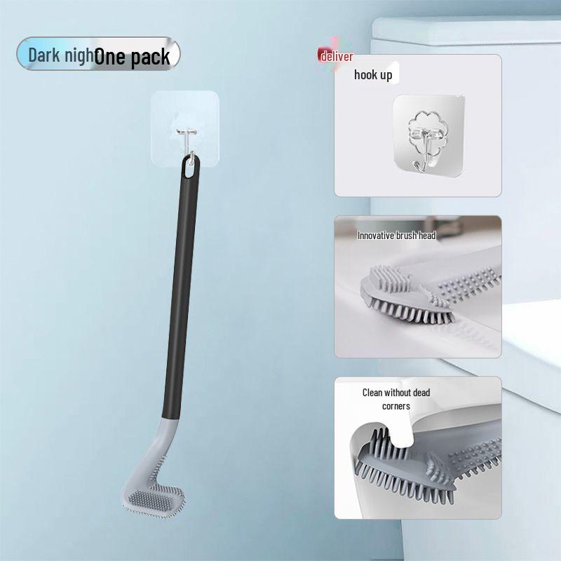 Golf Silicone Long Handle Toilet Brush 2025 - New Household Bathroom Cleaner