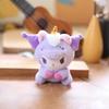 Adorable Kuromi Plush Toy Keychain Cute Stuffed Animal Bag Charm Soft Short Plush