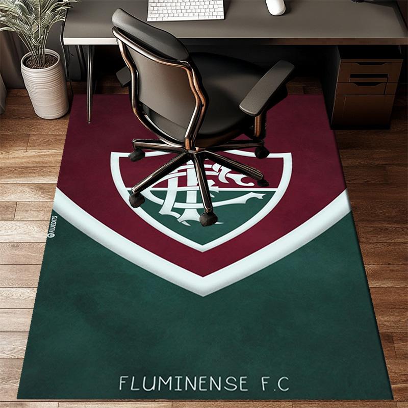 Soccer Club Emblem Design Printed Office Carpet Chair Cushion Entryway Rug, Rugs for Living Room, Bedroom Christmas gifts