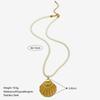 GHIDBK Exaggerated Stainless Steel Starfish Shell Conch Sun Pendant Necklaces for Women Fashion Ocean Style Jewelry Summer Beach