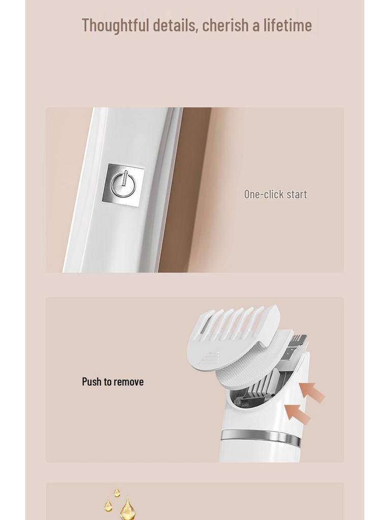 Pet Grooming Electric Clipper: Cat & Dog Shaver, Nail Grinder, Hair Trimmer