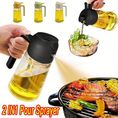 500ml Olive Oil Spray Oil Dispenser Press Type Oils Bottle Spray Oil Dispenser BBQ Kitchen Baking Roasting Picnic Kitchen Tool