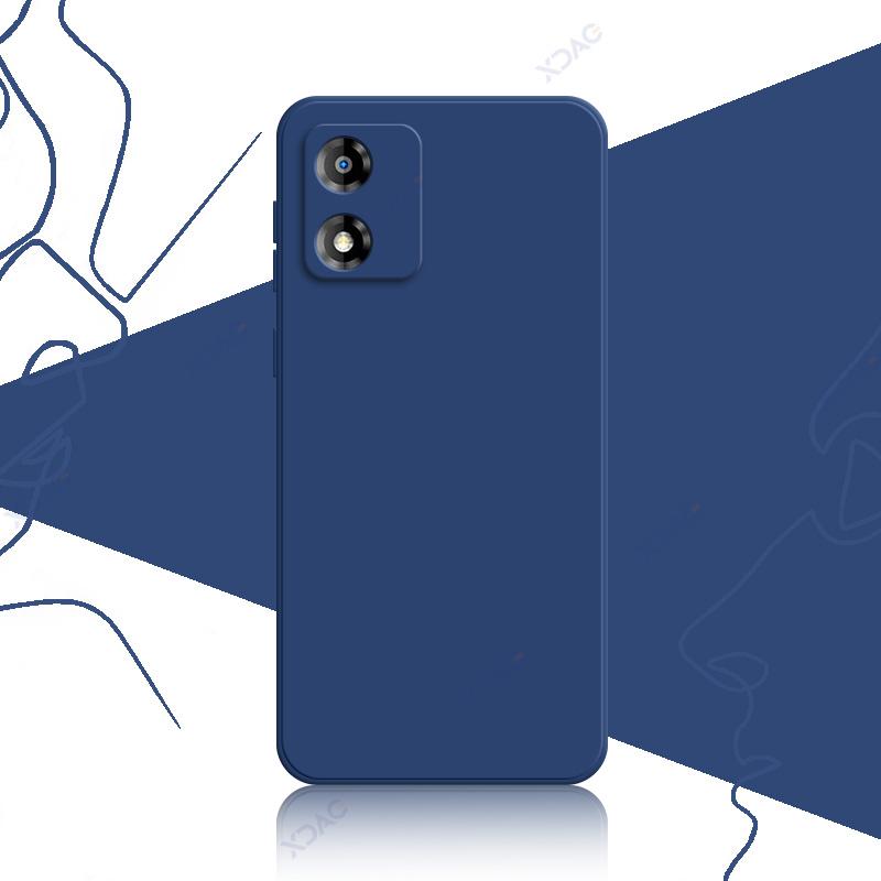 

Чехол для мобильного телефона Motorola Moto E13 MotoE13 6,5 Global 360 Soft Luxury Square Liquid Silicone Back Cover Armor Bag Moto E13 синий