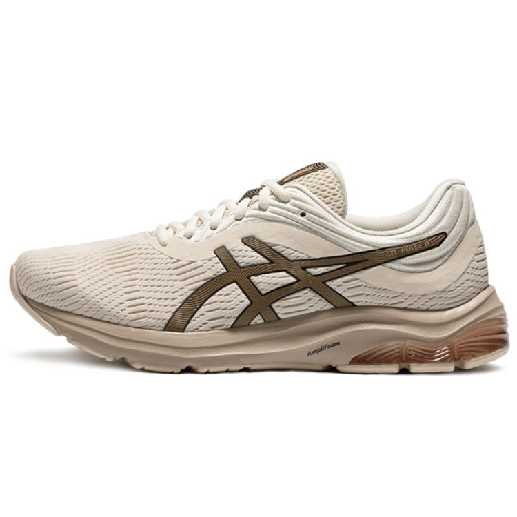 Asics Gel-Pulse 11 Outdoor Durable Fabric Synthetic Leather Low-Top Trail Running Shoes Men sneaker Gray Brown 1011B293-024