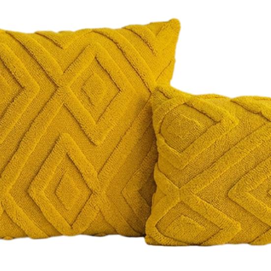 Rhombus Pattern Solid Color Pillowcase, Washable Throw Pillow Cover, Rectangle Square Cushion Cover for Home Living Room Bedroom Sofa Bed
