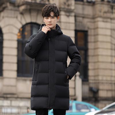 Down Jacket Men's Medium and Long Winter Fashion New Youth Winter Clothing Thickened
