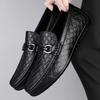 Fashion Male Comfy Driving Loafers Business Dress Shoes Moccasins Genuine Leather Men's Classic Flat Men Casual Cowhide Walking Shoes