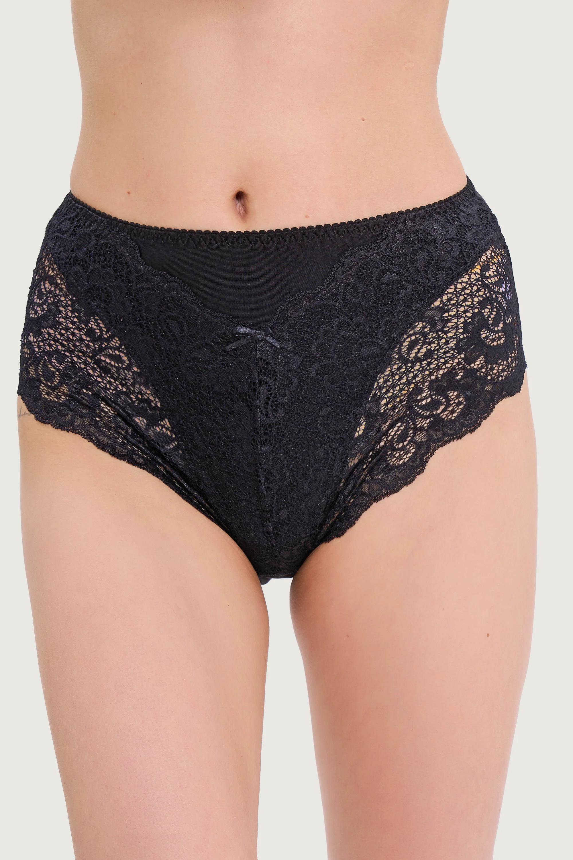 

Трусики-шортики Jadea (28203) 7(3XL) прозорий колір чорний