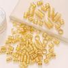 90 τεμάχια χρυσά dreadlock locs αξεσουάρ μαλλιών για πλεξούδες κοσμήματα για πλεξούδες δαχτυλίδια μαλλιών για γυναίκες και κορίτσια ρυθμιζόμενες μανσέτες