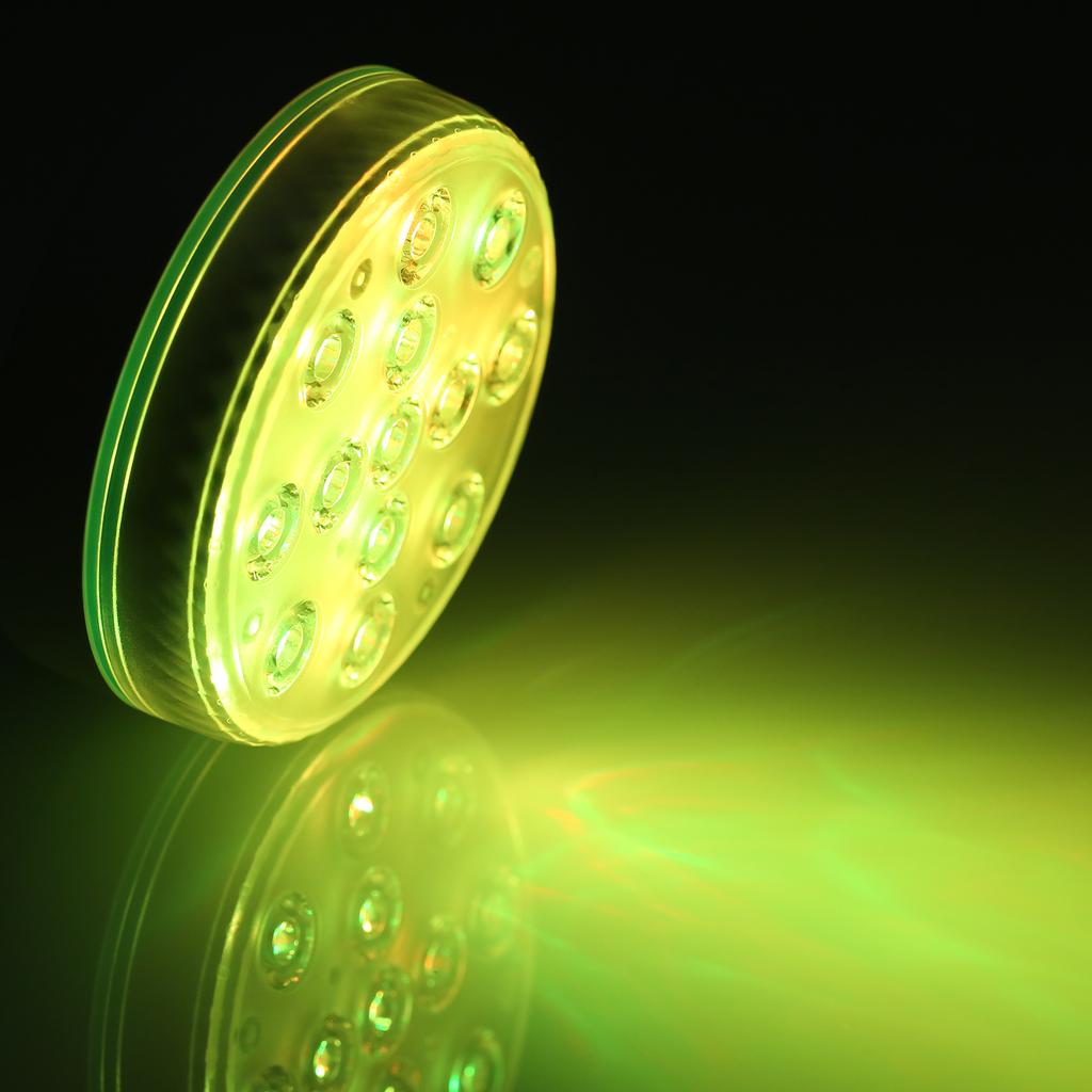 Tomshine 13 LEDs Underwater Pool Lights with RF Remote Control Battery-operated RGBW 16 Colors