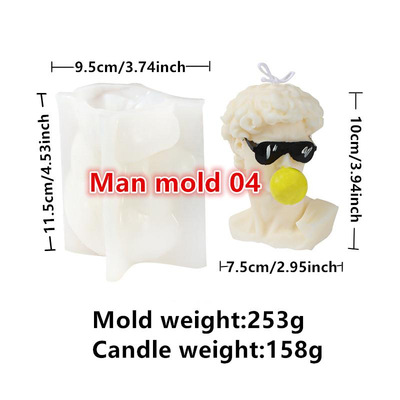 

Чоловічі та жіночі фігурки тіла Силіконові форми для свічок DIY Скульптура тіла Гіпс Смола Виготовлення Форм Домашній декор Ремесла Подарунок