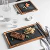 Western Food/Steak Dinner Plate Japanese Creative Cuisine Swing Plate Slate Household Pizza Tray Italian Pasta Dish
