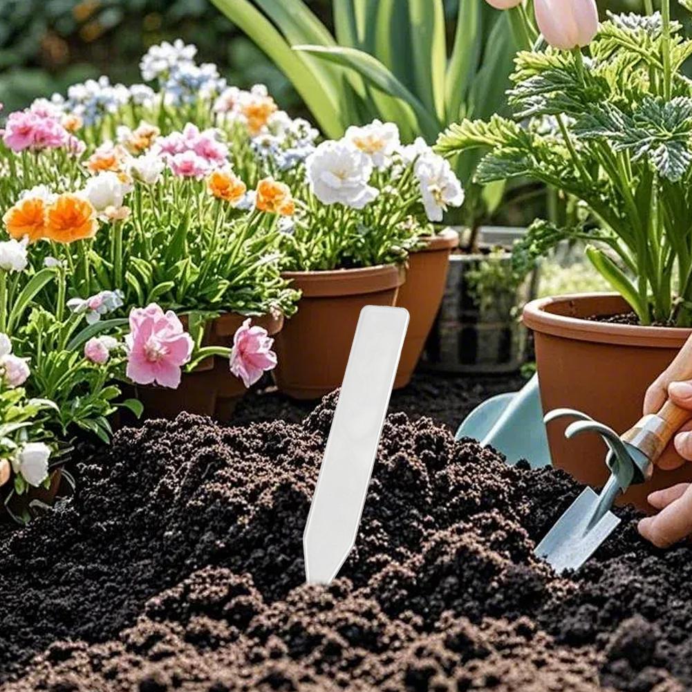 Plant Markers Plant Labels Home Gardening 7.4 X 1.3 Cm Lightweight Gardening Label Tags Gardening Tools ABS Plastic