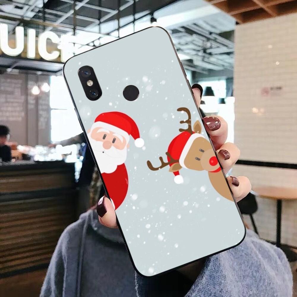 Christmas Cartoon New Year Phone Case For Xiaomi Mi 5X 8 9 10 11 12 lite pro 10T PocoX3pro PocoM3 Note 10 pro lite