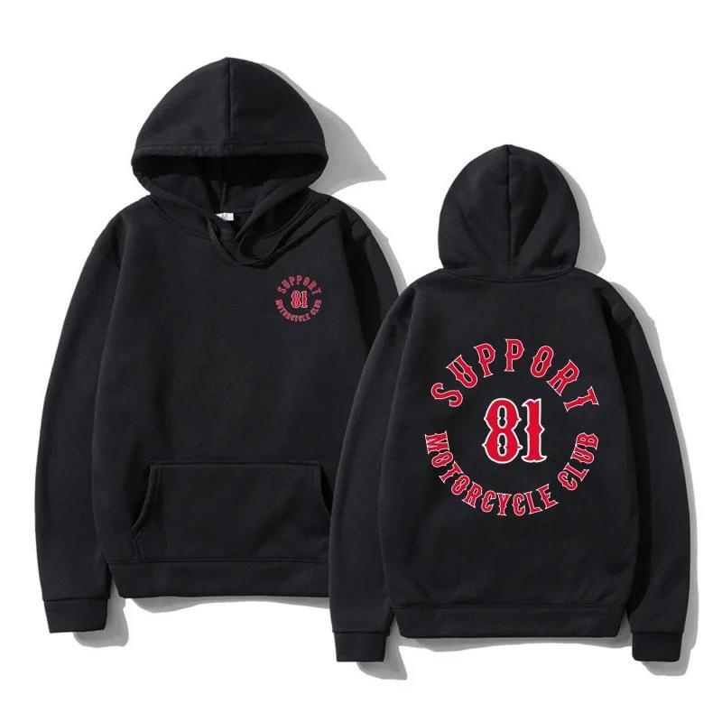 Hells Angels Brotherhood Motorclub Vintage Hoodie Men Women Sweatshirt Unisex Streetwear Autumn Winter Tops Clothes