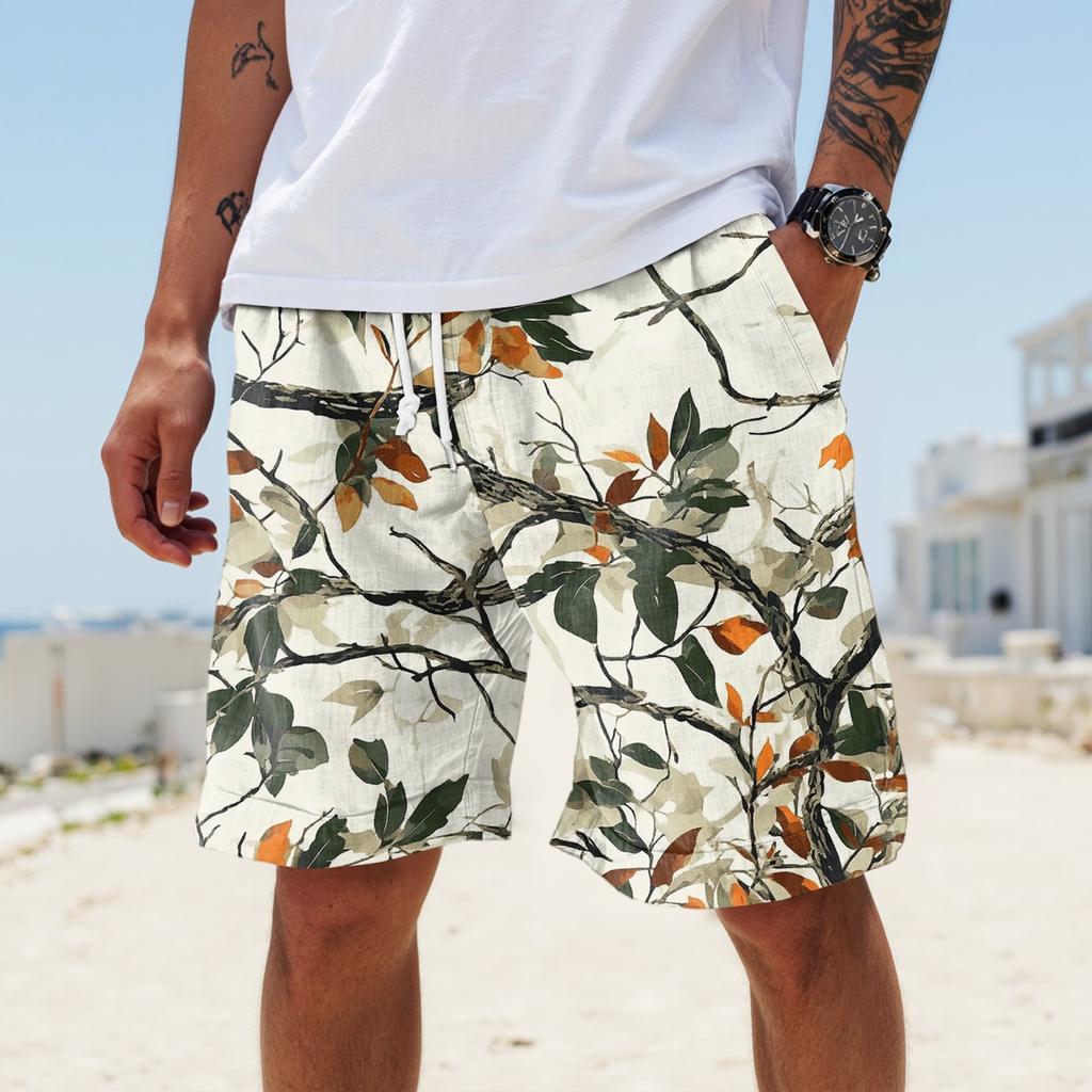 Męskie letnie, duże, swobodne, luźne spodnie sportowe, szorty plażowe