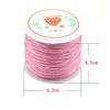 1Roll 0.8 1 1.5 Mm Nylon Cord Thread Chinese Knot Macrame Cord Bracelet Braided String DIY Tassels Beading String Thread Jewelry