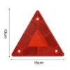 2/1Pcs Triangle Warning Reflective Strips Vehicle Stop Warning Sign Red Safety Reflector for Trailer RV Board Truck Plate Light