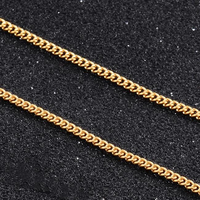 Женское золотое ожерелье из нержавеющей стали, высококачественное, горячая распродажа 7.1inch(18cm)