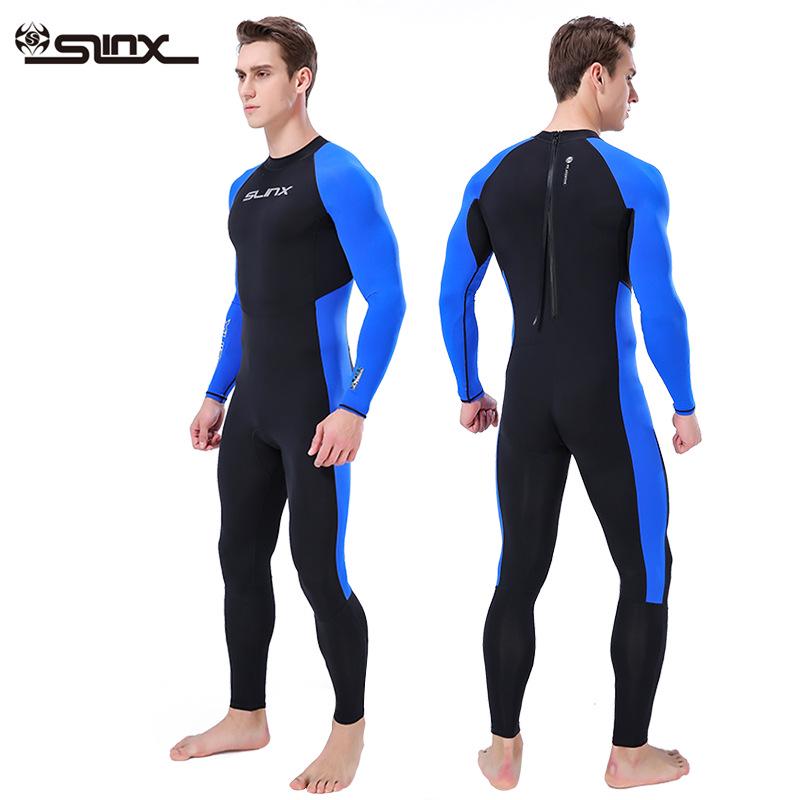 Unisex Quick-Dry Lycra Wetsuit - SLINX One-Piece Waterproof Sunscreen Jellyfish Suit for Surfing and Swimming