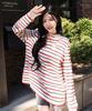 Maseumaluljeueopaeleol Multi Strip Collar Long Sleeve_Ivory