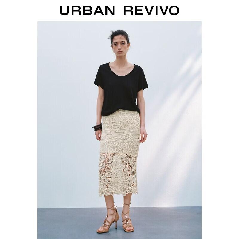 Women s U-Neck Short Sleeve T-Shirt M чёрный