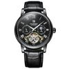 Sun, Moon And Stars Mechanical Watch Luminous Waterproof Fully Automatic Men'S Watch Belt Multifunctional Fashion Casual Watch