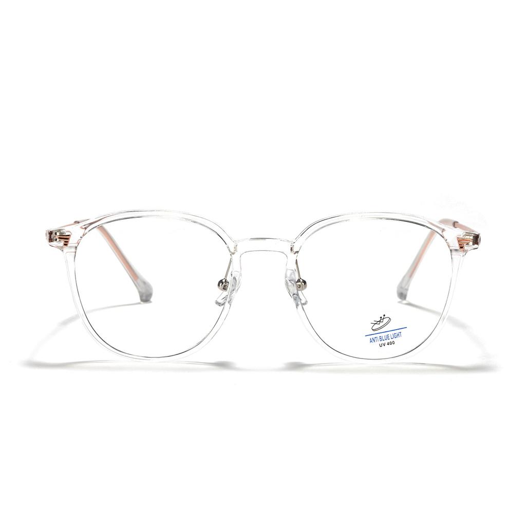 Round Glasses 9301 Glasses Women'S Retro Semi-Metal Frame Men'S Flat Glasses