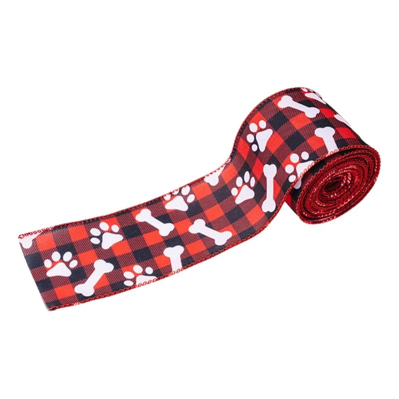 Decorative Dog Paw Ribbon Wrapping Rope Perfect for Crafts 4.55m/Roll Ribbon