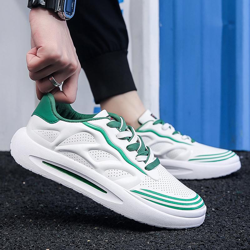 Ready to ship sneakers latest sports walking style manufacturing white flats black casual shoes men