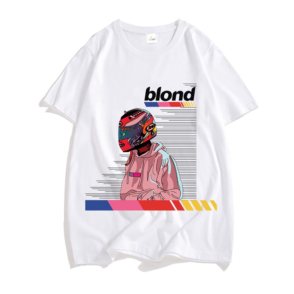 

Мужские футболки Frank O-ocean Blond R&B Музыка 100% Хлопок Красивые Футболки Буквы Чувство Дизайна Манга/Комикс Топы с Круглым Вырезом 4XL