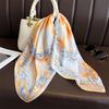 New Modern Polka Dot Printed Silk Scarf Square Scarf High-end Shawl Sunscreen Neck Small Square Scarf Headscarf Women's Scarf
