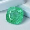 13.55 Ct Colombian Green Emerald Natural Square Cushion Cut Certified Gemstone