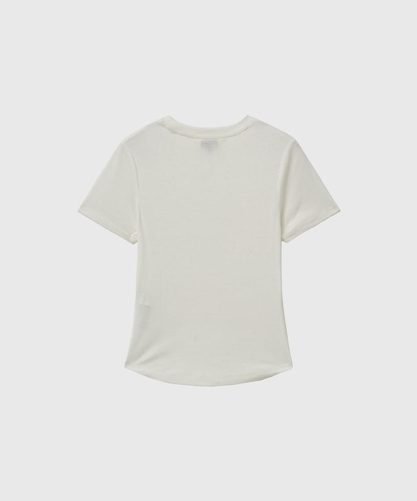 GENERALIDEA Acetate Round Neck T-Shirt [White] / Gf2Lts509