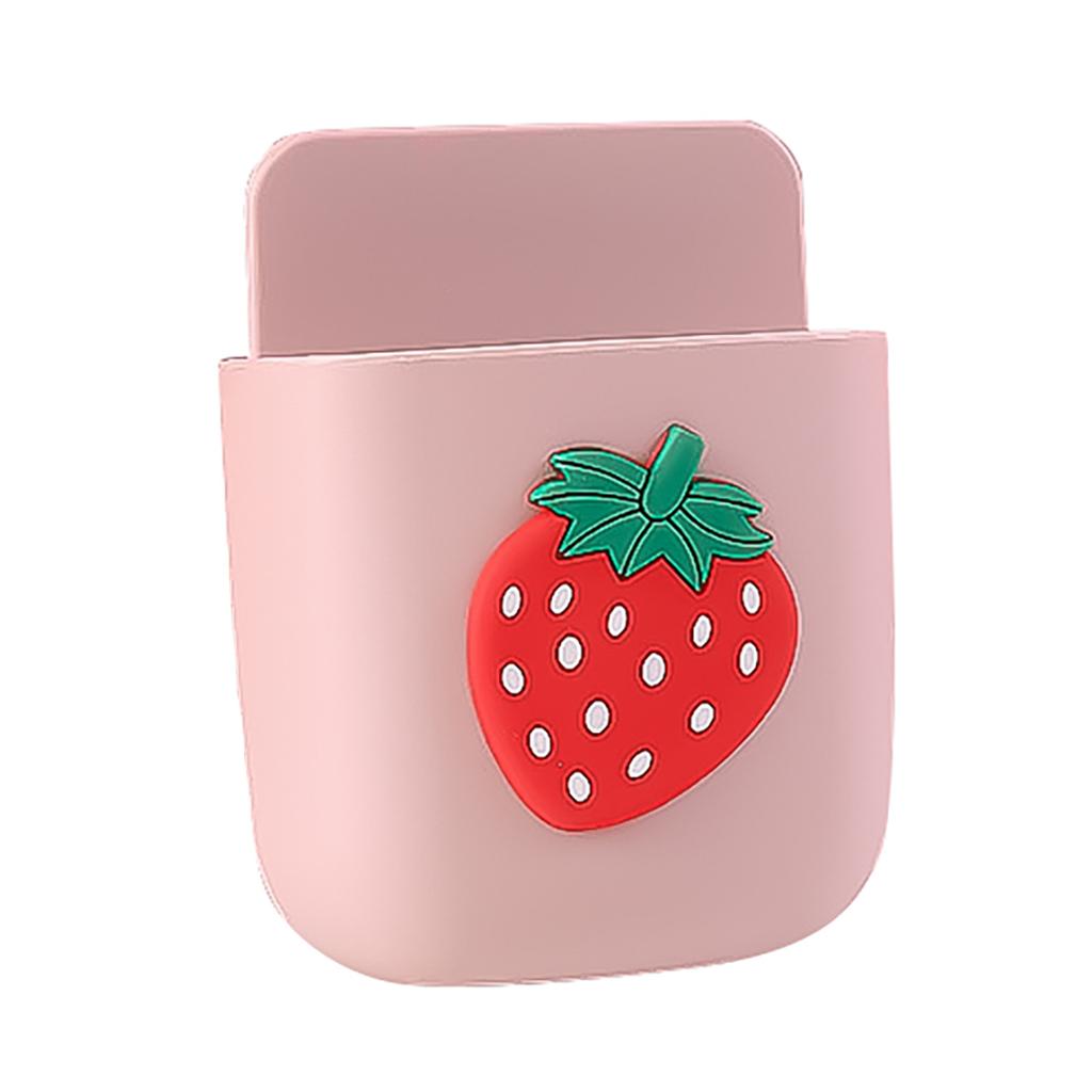 Wand montiert Aufbewahrungsbox Fernbedienung Organizer Handy Stecker Halter Rack