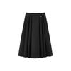 Peacebird Women's Pleated High-Waist A-Line Midi Skirt