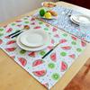 WML072 Custom Fresh Minimalist Style Printed Fabric Table Napkins Cotton Kitchen Tea Towels