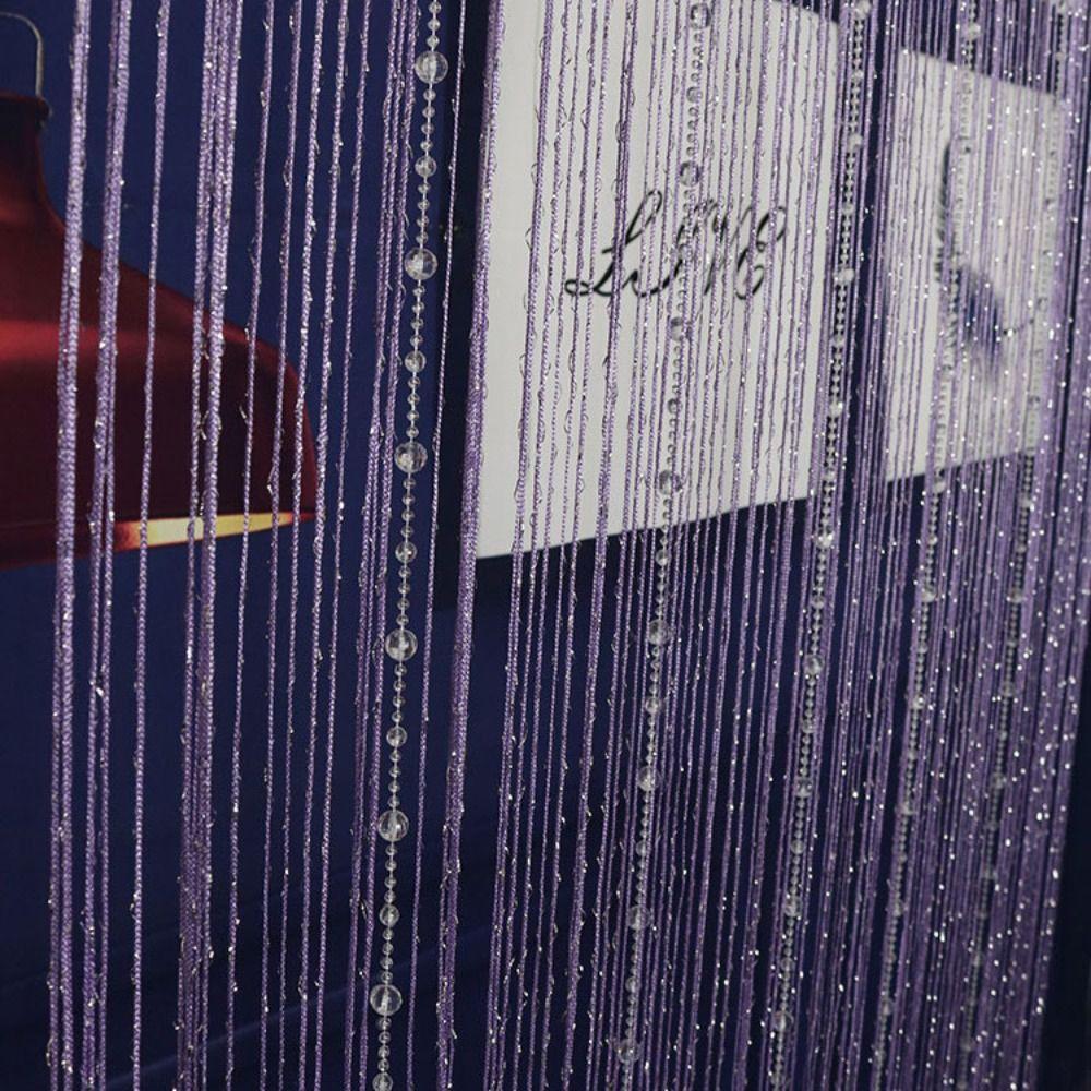 Shiny Door Curtain Room Divider Tassel Window Curtain Crystal Beads String Curtain  Home Decor