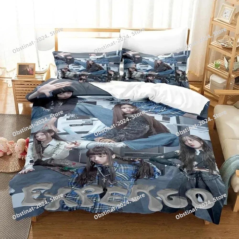 3D Print Fashion Kpop NMIXX Bedding Set Boys Girls Twin Queen King Size Duvet Cover Pillowcase Bed boys Adult Bedroom
