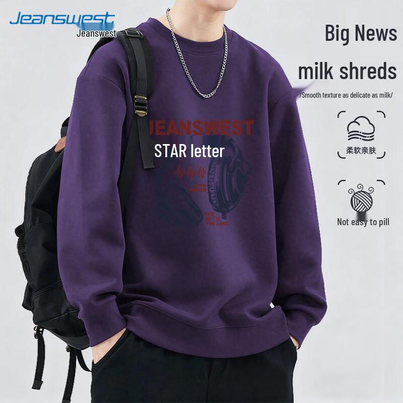 

Jeanswest Men s Casual Long Sleeve Round Neck Sweatshirt 3XL