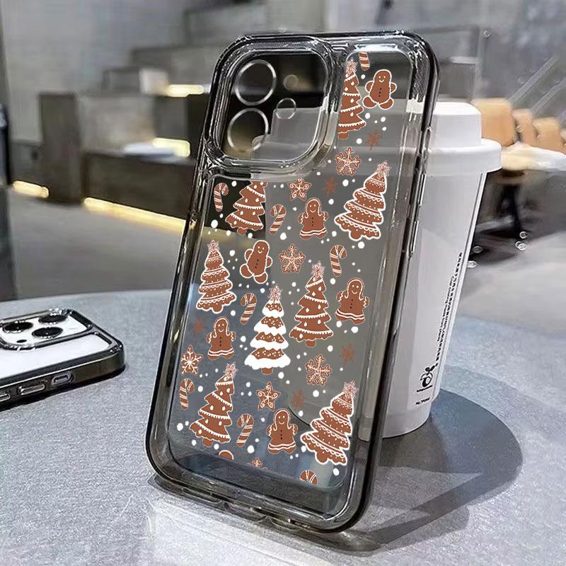 Santa Claus Elk Snowman Christmas Phone Case For iPhone 13 11 12 14 15 16 Pro Max Plus 12 13 Mini XR 8 7 Plus SE 2022 X XS Cover